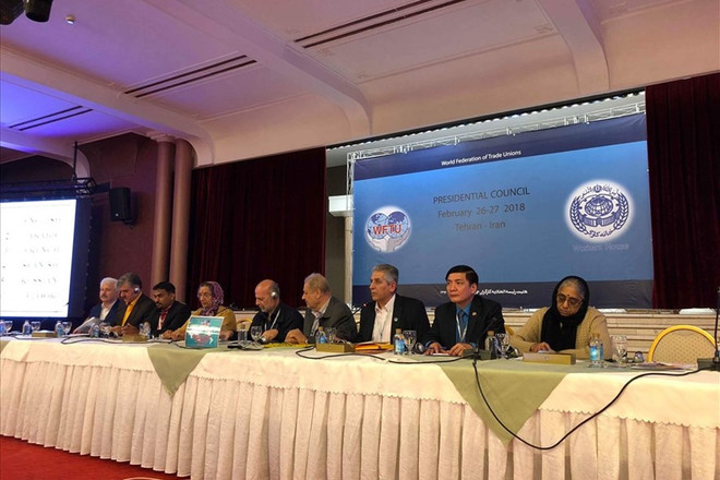 Le Vietnam à la réunion du Conseil Présidentiel de la Fédération Syndicale Mondiale ảnh 1 Le Vietnam à la réunion du Conseil Présidentiel de la Fédération Syndicale Mondiale ảnh 1