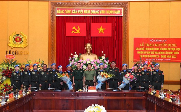 Le Vietnam enverra trois officiers de police supplémentaires au Soudan du Sud ảnh 2 Le Vietnam enverra trois officiers de police supplémentaires au Soudan du Sud ảnh 2