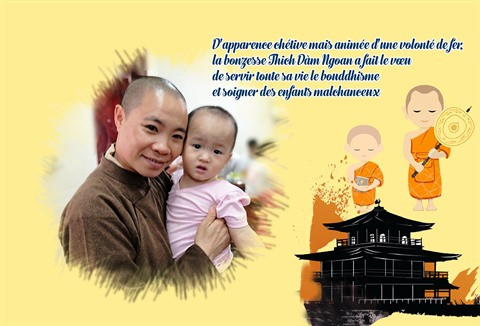 Thich Dàm Ngoan, une bonzesse engagée auprès des enfants démunis ảnh 1 Thich Dàm Ngoan, une bonzesse engagée auprès des enfants démunis ảnh 1
