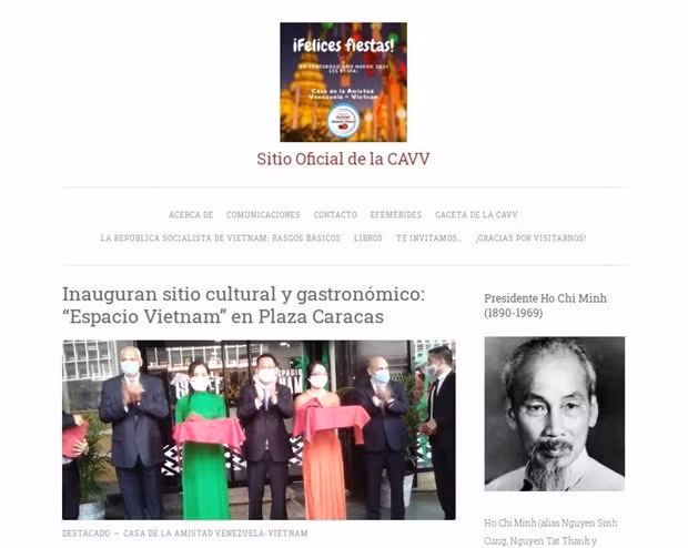 Lancement du site web de l'Association d'amitié Venezuela-Vietnam ảnh 1