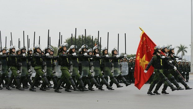 Des forces prêtes à assurer la sécurité du 13e Congrès national du Parti ảnh 4 Des forces prêtes à assurer la sécurité du 13e Congrès national du Parti ảnh 4