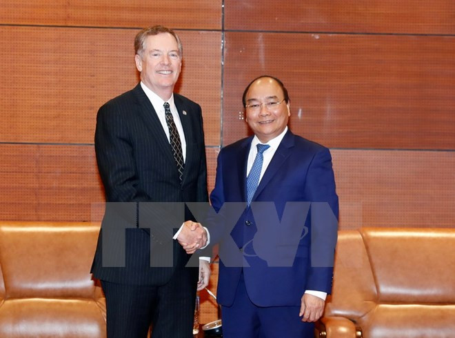 Le Premier ministre accueille le représentant américain au commerce ảnh 1 Le Premier ministre accueille le représentant américain au commerce ảnh 1