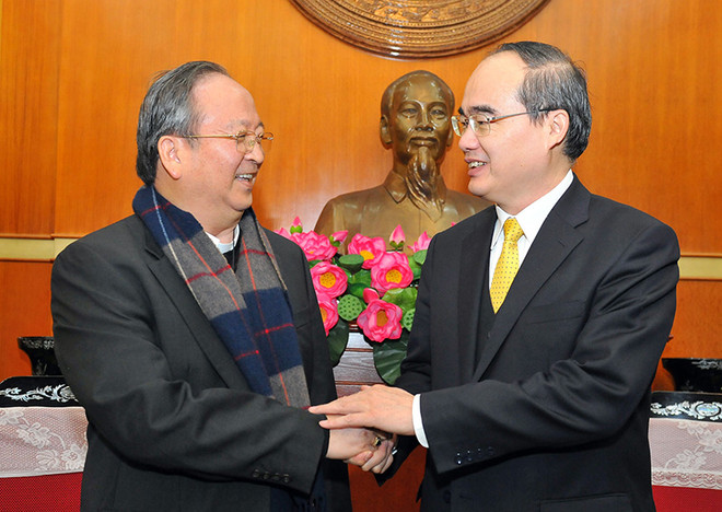 Le président du CC du FPV rencontre le président du Conseil épiscopal du Vietnam ảnh 1 Le président du CC du FPV rencontre le président du Conseil épiscopal du Vietnam ảnh 1