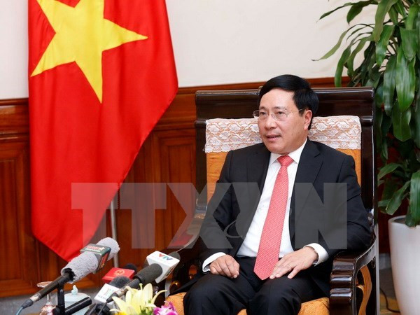 Le vice-PM Pham Binh Minh souligne la coopération intégrale Vietnam-Cambodge ảnh 1 Le vice-PM Pham Binh Minh souligne la coopération intégrale Vietnam-Cambodge ảnh 1