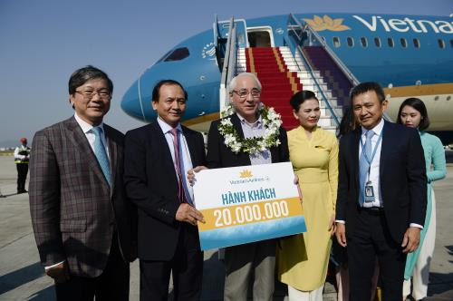 VN Airlines accueille son 20 millionième passager ảnh 1 VN Airlines accueille son 20 millionième passager ảnh 1