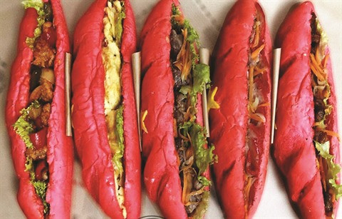 Le bánh mì rouge et jaune, une création patriotique ảnh 2 Le bánh mì rouge et jaune, une création patriotique ảnh 2