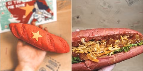 Le bánh mì rouge et jaune, une création patriotique ảnh 1