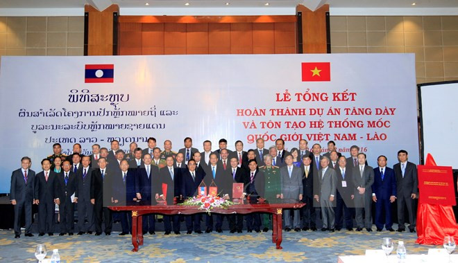 Bilan du projet de densification et de réhabilitation des bornes frontalières Vietnam-Laos ảnh 1 Bilan du projet de densification et de réhabilitation des bornes frontalières Vietnam-Laos ảnh 1
