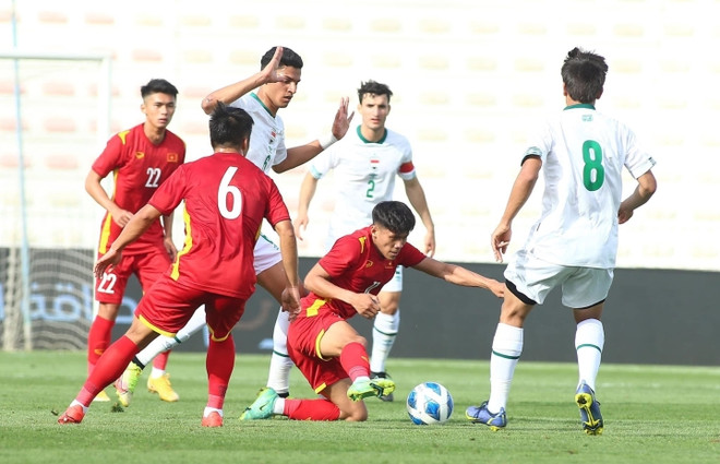 Les U23 du Vietnam font match nul sans but avec l'Irak à la Coupe de Dubaï 2022 ảnh 1