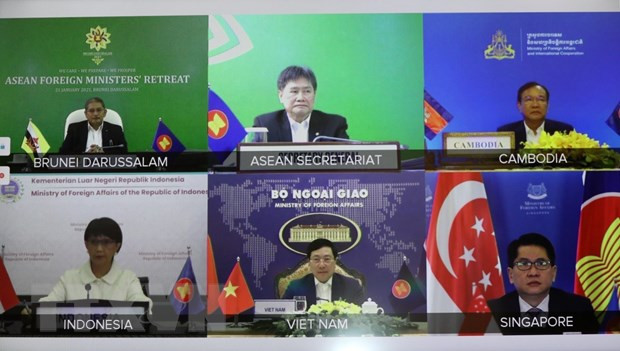Le Vietnam à la réunion restreinte des ministres des AE de l'ASEAN ảnh 2 Le Vietnam à la réunion restreinte des ministres des AE de l'ASEAN ảnh 2