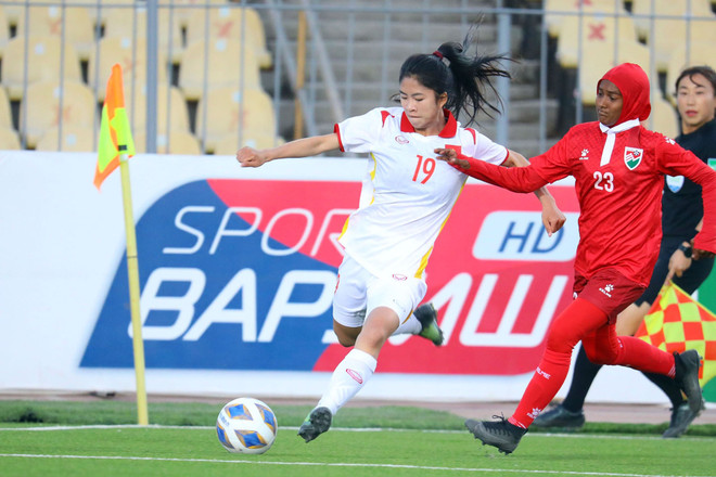 Éliminatoires de la Coupe d'Asie féminine 2022: large victoire du Vietnam contre les Maldives ảnh 1 Éliminatoires de la Coupe d'Asie féminine 2022: large victoire du Vietnam contre les Maldives ảnh 1