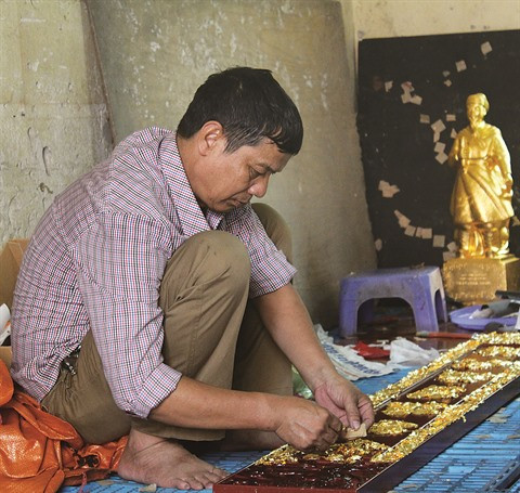À Kiêu Ky, le village des feuilles d’or et d’argent ảnh 2