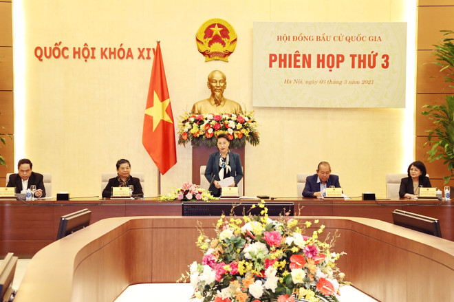 La présidente de l’AN préside la 3e réunion du Conseil électoral national ảnh 1 La présidente de l’AN préside la 3e réunion du Conseil électoral national ảnh 1