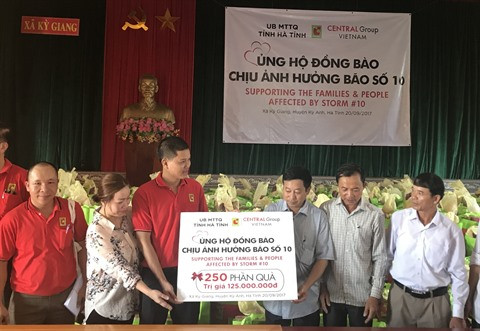 Central Group Vietnam soutient les populations touchées par le typhon Doksuri ảnh 1 Central Group Vietnam soutient les populations touchées par le typhon Doksuri ảnh 1
