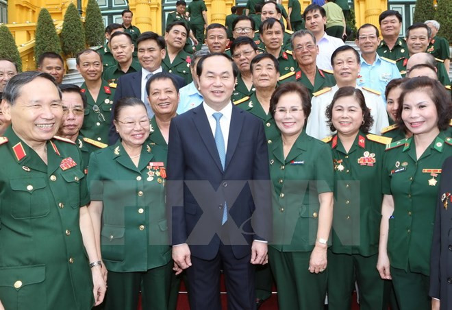Le président Trân Dai Quang met à l'honneur des hommes d’affaires-vétérans de guerre ảnh 1 Le président Trân Dai Quang met à l'honneur des hommes d’affaires-vétérans de guerre ảnh 1
