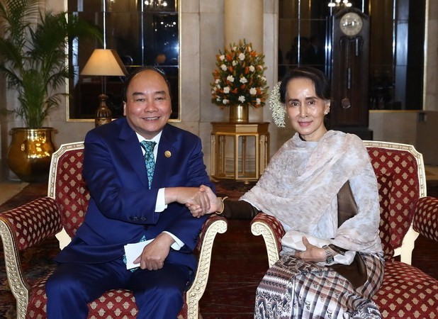 Le Premier ministre rencontre des dirigeants de différents pays en Inde ảnh 1 Le Premier ministre rencontre des dirigeants de différents pays en Inde ảnh 1