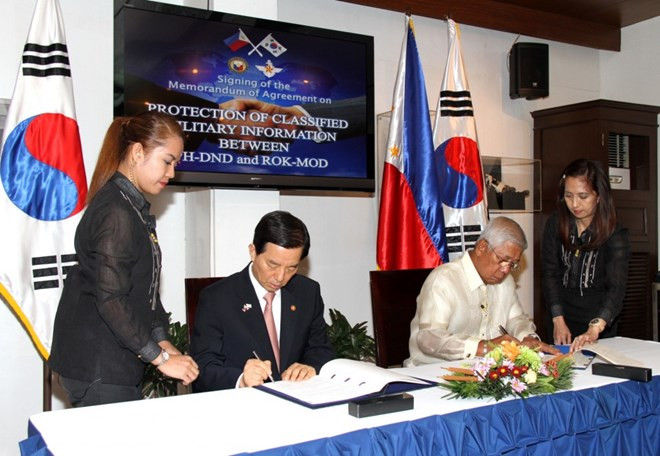 R. de Corée et Philippines coopèrent dans la protection des informations classifiées de défense ảnh 1 R. de Corée et Philippines coopèrent dans la protection des informations classifiées de défense ảnh 1