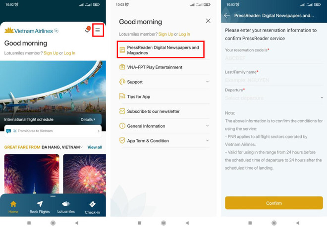 Vietnam Airlines lance PressReader pour la lecture en vol ảnh 1 Vietnam Airlines lance PressReader pour la lecture en vol ảnh 1