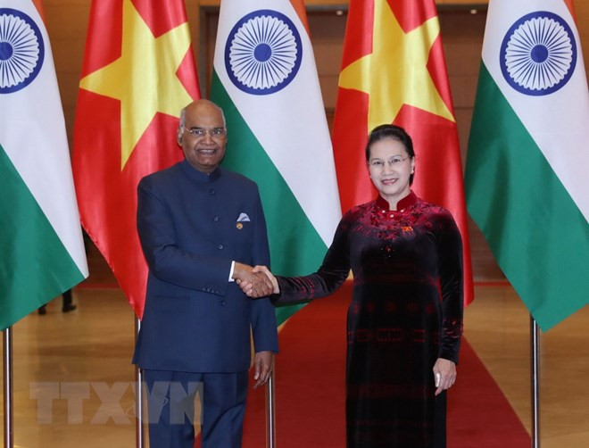 Entrevue entre la présidente de l’AN et le président indien ảnh 1 Entrevue entre la présidente de l’AN et le président indien ảnh 1