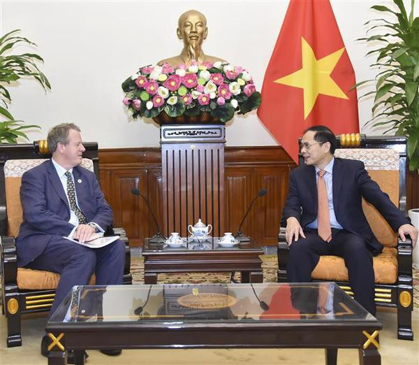 Le ministre des Affaires étrangères reçoit le secrétaire d'État écossais ảnh 1 Le ministre des Affaires étrangères reçoit le secrétaire d'État écossais ảnh 1