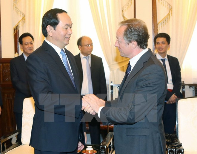 Le président Tran Dai Quang reçoit les ambassadeurs de Cuba et de l'UE ảnh 2 Le président Tran Dai Quang reçoit les ambassadeurs de Cuba et de l'UE ảnh 2