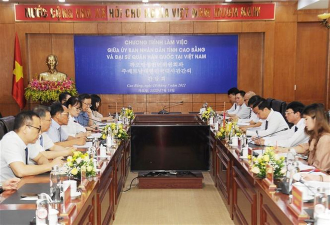 Cao Bang cherche à promouvoir les liens avec des partenaires sud-coréens ảnh 1 Cao Bang cherche à promouvoir les liens avec des partenaires sud-coréens ảnh 1