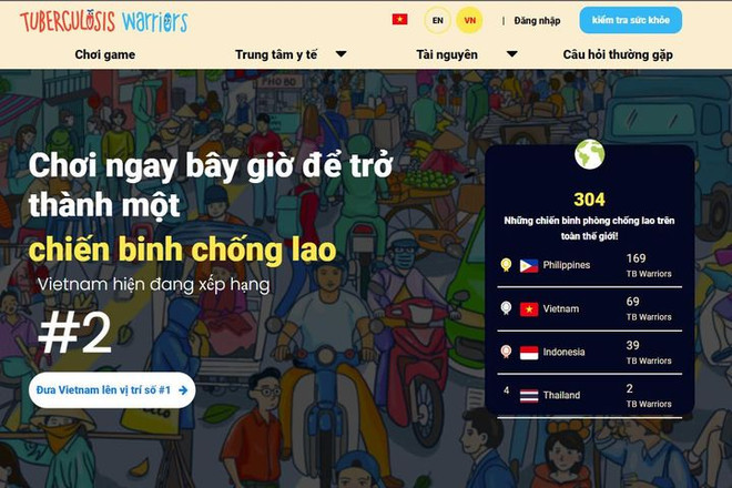 Lancement du jeu interactif « Guerrier contre la tuberculose » ảnh 1 Lancement du jeu interactif « Guerrier contre la tuberculose » ảnh 1