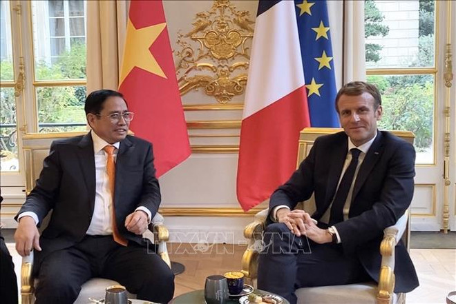 Le président Emmanuel Macron souhaite approfondir le partenariat stratégique Vietnam - France ảnh 2 Le président Emmanuel Macron souhaite approfondir le partenariat stratégique Vietnam - France ảnh 2