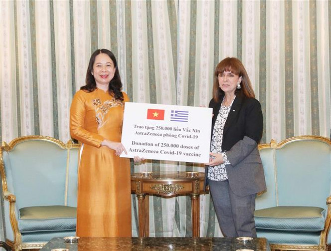 La vice-présidente Vo Thi Anh Xuan effectue une visite officielle en Grèce ảnh 2 La vice-présidente Vo Thi Anh Xuan effectue une visite officielle en Grèce ảnh 2