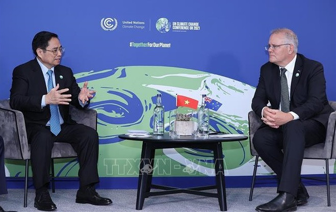 Le PM rencontre son homologue australien et la présidente de la CE ảnh 1 Le PM rencontre son homologue australien et la présidente de la CE ảnh 1