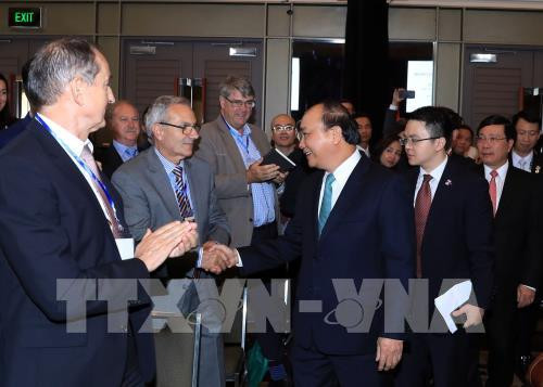 Le PM Nguyen Xuan Phuc au Forum d’affaires Vietnam-Australie ảnh 1 Le PM Nguyen Xuan Phuc au Forum d’affaires Vietnam-Australie ảnh 1