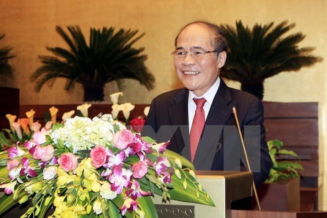 Le président Nguyen Sinh Hung part pour la Chine ảnh 1 Le président Nguyen Sinh Hung part pour la Chine ảnh 1