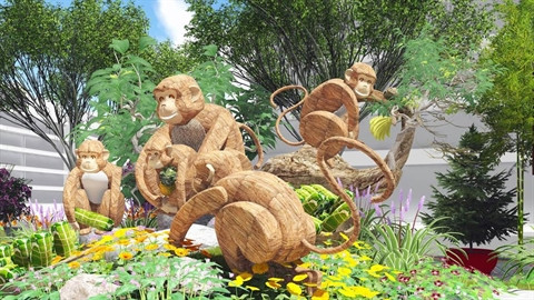  La rue florale Nguyên Huê au Têt du Singe ảnh 1