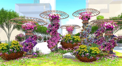  La rue florale Nguyên Huê au Têt du Singe ảnh 3