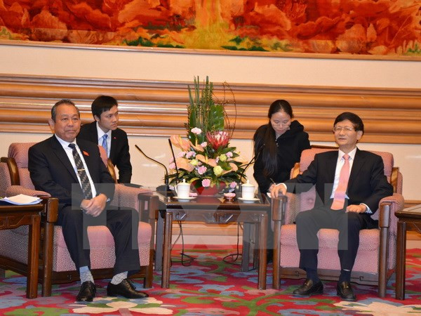 Une délégation de la Cour populaire suprême du Vietnam en visite en Chine ảnh 1 Une délégation de la Cour populaire suprême du Vietnam en visite en Chine ảnh 1
