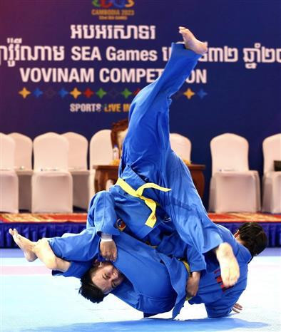 Vovinam : une médaille d'or de plus pour le Vietnam aux SEA Games 32 ảnh 2