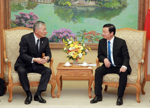 Le vice-PM Tran Hong Ha reçoit des dirigeants de groupes chinois et japonais ảnh 3 Le vice-PM Tran Hong Ha reçoit des dirigeants de groupes chinois et japonais ảnh 3