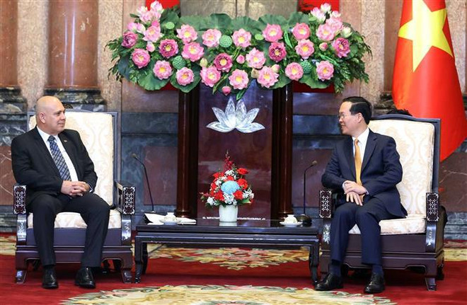 Le président Vo Van Thuong reçoit un haut responsable cubain ảnh 2 Le président Vo Van Thuong reçoit un haut responsable cubain ảnh 2