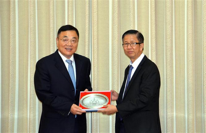 Ho Chi Minh-Ville reçoit une délégation de la province chinoise du Jiangsu ảnh 1 Ho Chi Minh-Ville reçoit une délégation de la province chinoise du Jiangsu ảnh 1