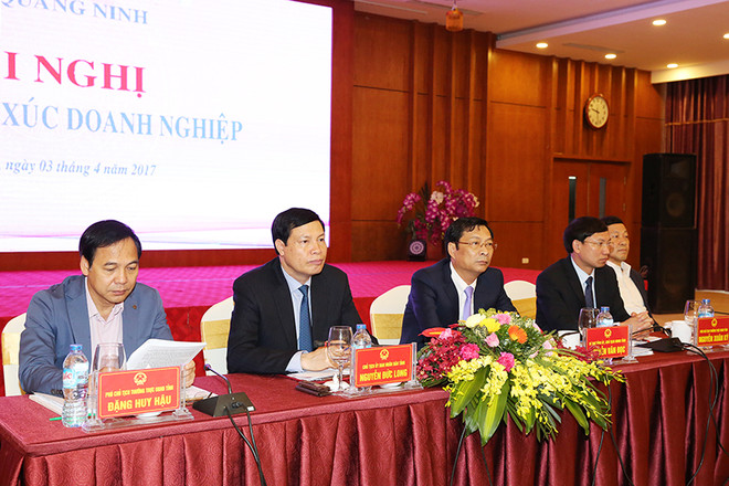 Quang Ninh : dialogue entre les dirigeants provinciaux et plus de 600 entreprises ảnh 1 Quang Ninh : dialogue entre les dirigeants provinciaux et plus de 600 entreprises ảnh 1