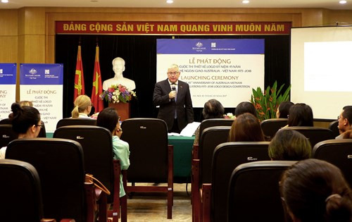 Création du logo en l’honneur des 45 ans des relations diplomatiques Vietnam - Australie ảnh 1 Création du logo en l’honneur des 45 ans des relations diplomatiques Vietnam - Australie ảnh 1