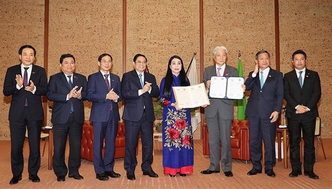Le Premier ministre Pham Minh Chinh se rend à Tochigi (Japon) ảnh 3 Le Premier ministre Pham Minh Chinh se rend à Tochigi (Japon) ảnh 3