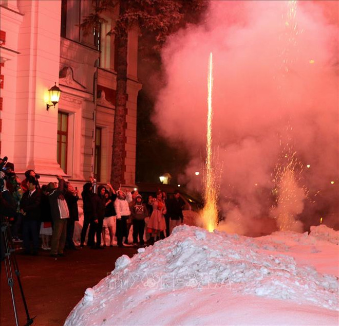 Les Vietnamiens en Russie et au Chili célèbrent le Têt traditionnel ảnh 1