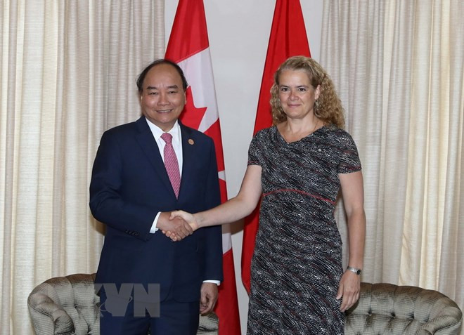 Entrevue Nguyen Xuan Phuc- Julie Payette ảnh 1 Entrevue Nguyen Xuan Phuc- Julie Payette ảnh 1