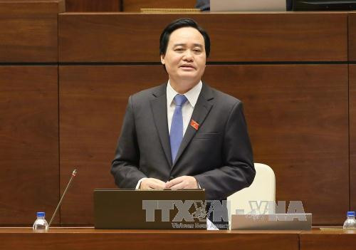 AN : le ministre de l’Education et de la Formation réponde aux questions des députés ảnh 1 AN : le ministre de l’Education et de la Formation réponde aux questions des députés ảnh 1