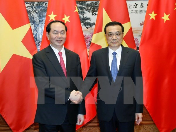Entrevue Tran Dai Quang - Li Keqiang ảnh 1 Entrevue Tran Dai Quang - Li Keqiang ảnh 1