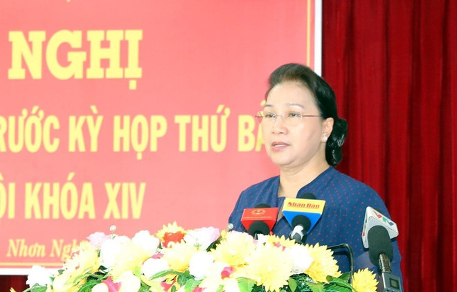 La présidente de l’AN Nguyên Thi Kim Ngân à l’écoute des électeurs à Cân Tho ảnh 1 La présidente de l’AN Nguyên Thi Kim Ngân à l’écoute des électeurs à Cân Tho ảnh 1