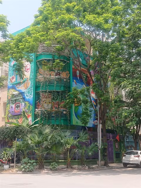 Des peintures murales anti-COVID-19 à Hanoï ảnh 2