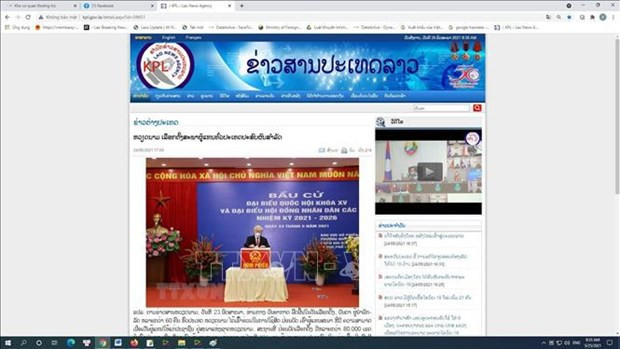 La presse lao met en lumière le succès des élections législatives du Vietnam ảnh 1 La presse lao met en lumière le succès des élections législatives du Vietnam ảnh 1