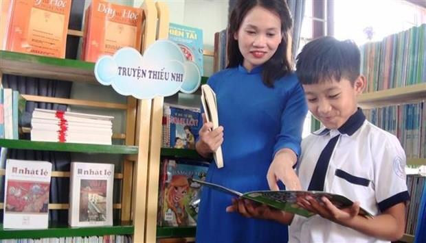 Nouvelle bibliothèque scolaire inaugurée à Quang Binh ảnh 1 Nouvelle bibliothèque scolaire inaugurée à Quang Binh ảnh 1